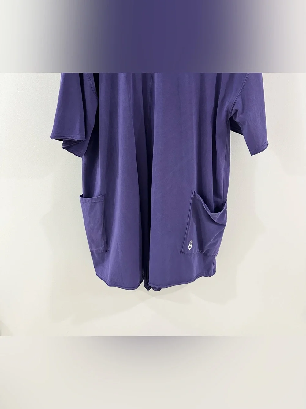 Free People Hotshot Tee Romper // Purple // Large